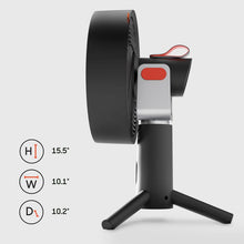 Load image into Gallery viewer, Sharper Image SPIN 10 Oscillating Desktop Fan with Remote