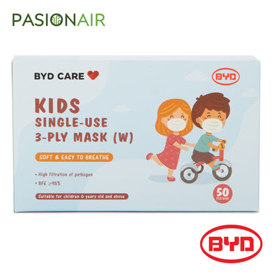 PASIONAIR.COM BYD Kids Single-Use 3-Ply Mask