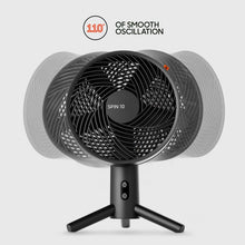 Load image into Gallery viewer, Sharper Image SPIN 10 Oscillating Desktop Fan with Remote
